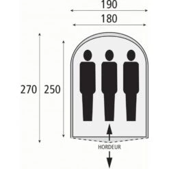 Safarica Cycloon L Pop Up - 3 Persoons Tent Blauw -Home Decor Winkel 28798 safarica cycloon 210