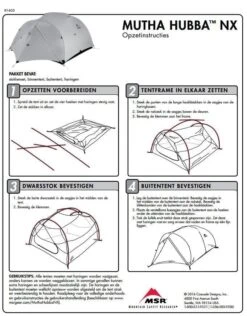 MSR Mutha Hubba NX / 3 Persoons Tent Groen -Home Decor Winkel 34240 msr mutha hubba nx 3 persoons tent green