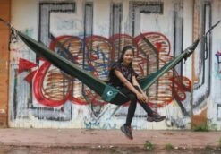 Ticket To The Moon Original Double Hangmat Donkergroen -Home Decor Winkel 69046 ticket to the moon hangmat original double