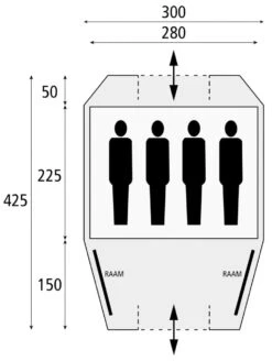 Safarica Kenia 300 - 4 Persoons Tent Grijs -Home Decor Winkel 74792 safarica kenia 300 4 persoons tent