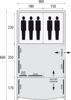 Safarica Pacific Reef 360 TC - 5 Persoons Tent Grijs -Home Decor Winkel 74814 safarica pacific reef 360 tc 5 persoons tent