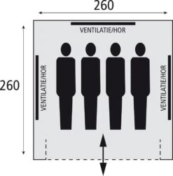 Safarica Sioux 260 - 4 Persoons Tent Grijs -Home Decor Winkel 74818 safarica sioux 260 4 persoons tent
