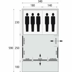Bardani Spitfire 340 XL RSTC - 5 Persoons Tent Beige -Home Decor Winkel 74851 bardani spitfire 340 xl rstc 5 persoons tent