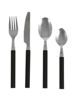 Bo-Camp Bestekset 4-delig Zwart