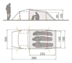 Vaude Arco XT 3P / 3 Persoons Tent Rood -Home Decor Winkel 78543 vaude arco xt 3p 3 persoons tent