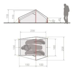 Vaude Lizard Seamless 2P / 2 Persoons Tent Groen -Home Decor Winkel 78556 vaude lizard seamless 2p 2 persoons tent
