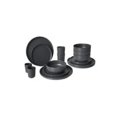 Home Decor Winkel 26 Bo-Camp Patom 16-delige Serviesset Donkergrijs
