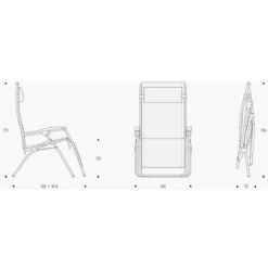 Lafuma RSXA Clip Batyline Relaxstoel Zwart -Home Decor Winkel 81187 lafuma rsxa clip batyline relaxstoel