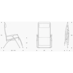 Lafuma RSX Clip Polykatoen Relaxstoel Grijs -Home Decor Winkel 81190 lafuma rsx clip polykatoen relaxstoel