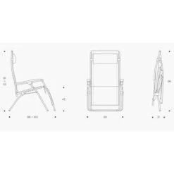 Lafuma RSX Clip Air Comfort Relaxstoel Zwart -Home Decor Winkel 81303 lafuma rsx clip air comfort relaxstoel