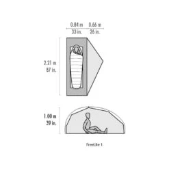 MSR FreeLite 1 / 1 Persoons Tent Groen -Home Decor Winkel 84966 msr freelite 1 1 persoons tent