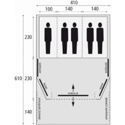 Bardani AirWave 410 DeLuxe TC AIR - 5 Persoons Opblaastent -Home Decor Winkel 86623 bardani airwave 410 deluxe tc air 5 persoons opblaastent