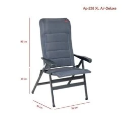 Crespo AP-238 XL Air-Deluxe Campingstoel Grijs -Home Decor Winkel 88939 crespo ap 238 xl air deluxe campingstoel