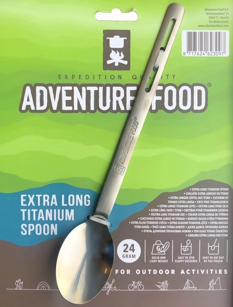 Adventure Food Extra Long Titanium Spoon 1 Adventure Food Extra Long Titanium Spoon