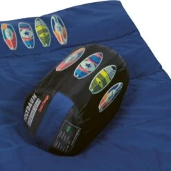 Polydaun Beach House Surfboard Deken Kinderslaapzak Synthetisch Blauw -Home Decor Winkel 94013 polydaun beach house surfboard kinderslaapzak