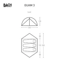 Bach Guam 3 / 3 Persoons Tent Donkergroen -Home Decor Winkel 96044 bach guam 3 3 persoons tent