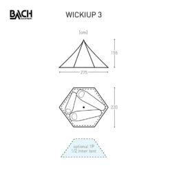 Bach Wickiup 3 / 3 Persoons Tent Donkergroen -Home Decor Winkel 96101 bach wickiup 3 3 persoons tent