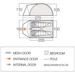 Vango Alpha 250 CLR / 2 Persoons Tent Blauw 7 Vango Alpha 250 CLR / 2 Persoons Tent Blauw -Home Decor Winkel 96952 vango alpha 250 clr 2 persoons tent
