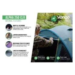 Vango Alpha 250 CLR / 2 Persoons Tent Blauw 8 Vango Alpha 250 CLR / 2 Persoons Tent Blauw -Home Decor Winkel 96954 vango alpha 250 clr 2 persoons tent