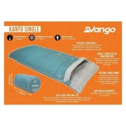 Vango Kanto Single Deken Slaapzak Synthetisch Groen -Home Decor Winkel 96984 vango kanto single deken slaapzak