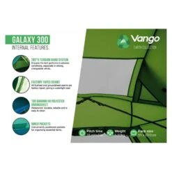 Vango Galaxy 300 / 3 Persoons Tent Groen -Home Decor Winkel 98719 vango galaxy 300 3 persoons tent